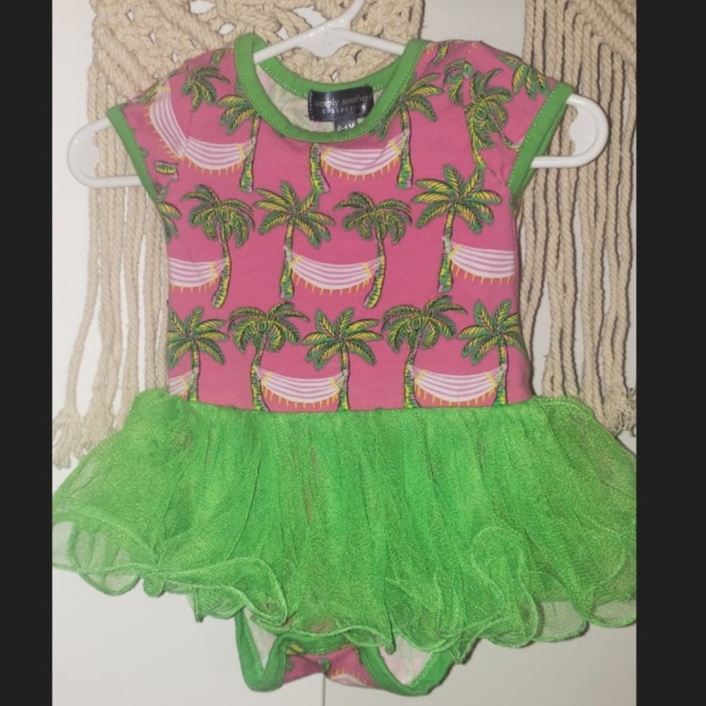 Simply Southern Baby Onesie w/ tutu attached. NEW